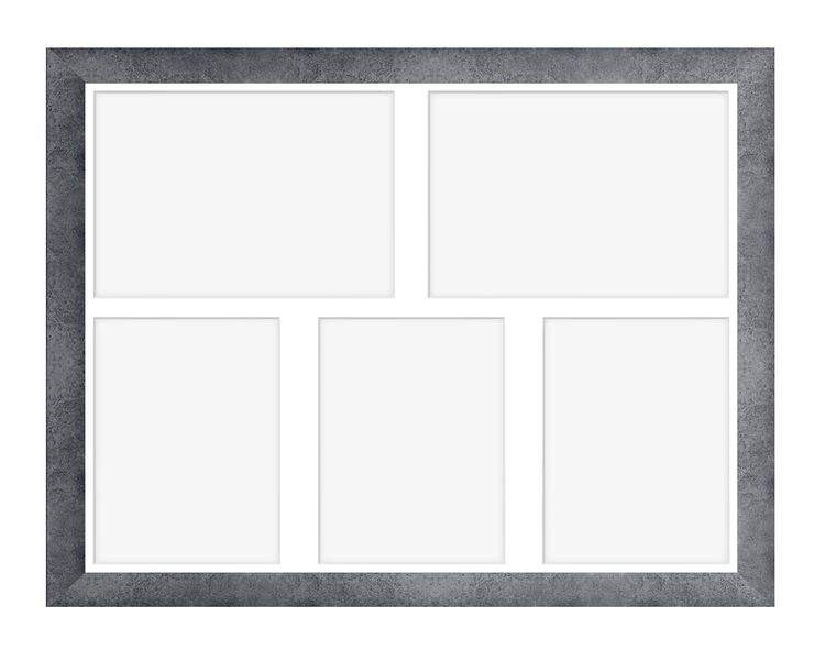 Ramka na 5 zdjęć Hekla 40x50x5 MDF galeria zdjęć beton 1szt. zdjęcie 2
