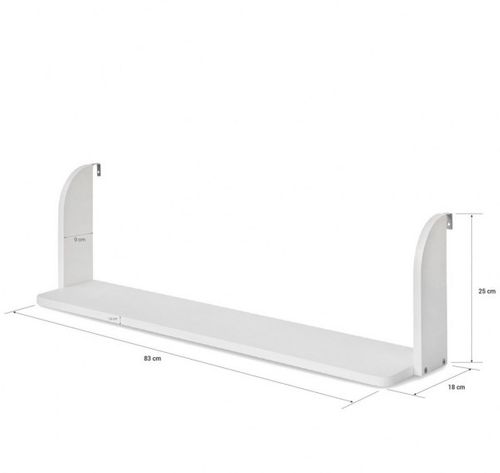 Półka wisząca białe drewno na Arena.pl