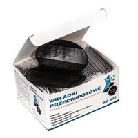 WKŁADKI ANTYPOTOWE PRZECIWPOTOWE 60 szt - OBUSTRONNIE CZARNE - Double Black