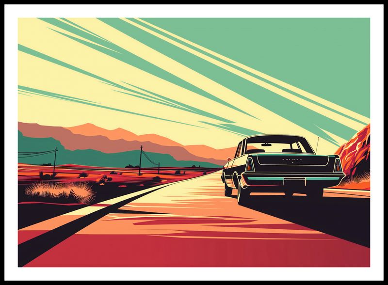 Plakat 84x59,5cm Droga przez Pustynię zdjęcie 3