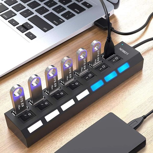 rozdzielacz rozgałęźnik usb 7w1 zdjęcie 4