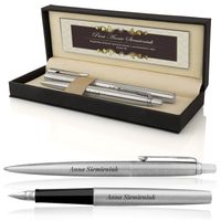 ZESTAW PARKER długopis i pióro PREZENT NA ZAKOŃCZENIE SZKOŁY roku + GRAWER