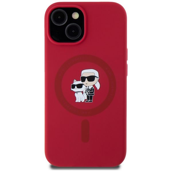 Etui Karl Lagerfeld do iPhone 15, Czerwony, MagSafe zdjęcie 3