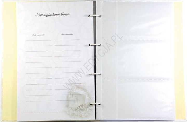 Ślubne Wspomnienia album zdjęcia+wpis duże pudełko zdjęcie 5