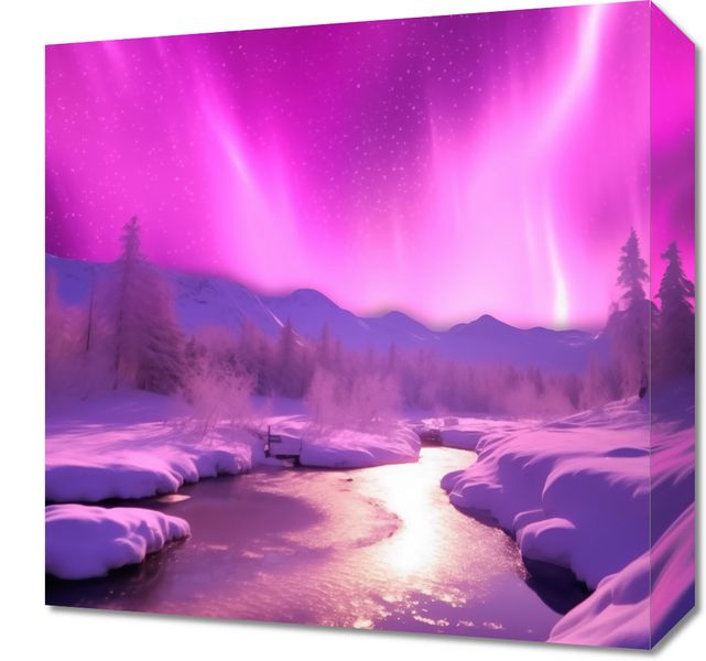 Obraz 40x40cm Aurora Nad Niebiem zdjęcie 1
