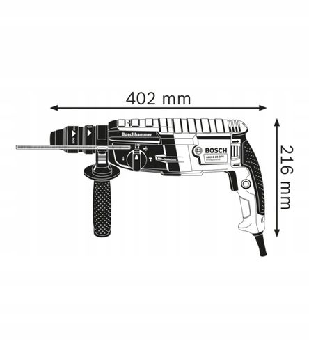 MŁOTOWIERTARKA BOSCH 880W 3,2J GBH 2-28F + WALIZKA na Arena.pl