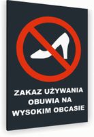 Tabliczka znak informacyjny 30x20 Antracyt ZAKAZ CHODZENIA NA OBCASIE