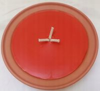 Klasyczny zalewany odkryty znicz ceramiczny OTWARTY WICHROWY GLINIANY 2szt