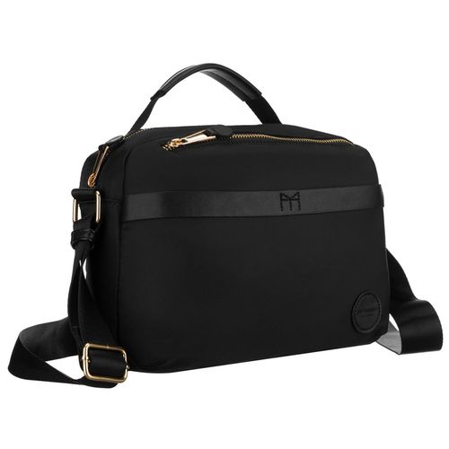 czarna listonoszka damska z nylonu, jednokomorowa i zamykana suwakiem na Arena.pl