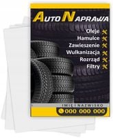 ulotki A6 reklamowe firmowe 1000 szt różne wzory AUTO NAPRAWA