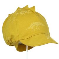 Pupill Dinosaur czapka z daszkiem dla chłopca odblaskowa miodowa 46-48