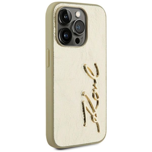 Etui Karl Lagerfeld do iPhone 15 Pro, Złoty zdjęcie 4