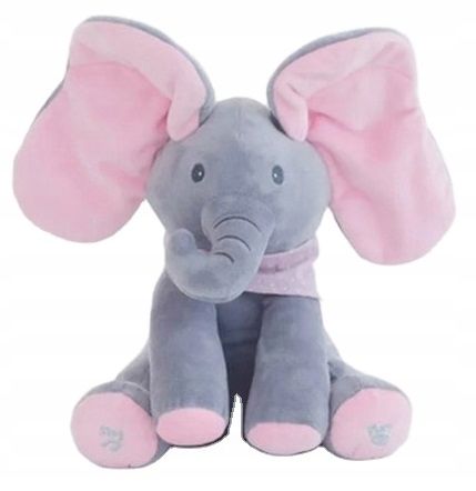 INTERAKTYWNY SŁONIK AKUKU SŁOŃ MASKOTKA PRZYTULANKA PLUSZOWY MIŚ MÓWI + GRA na Arena.pl