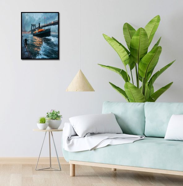 Plakat 40x50cm Stary Parowiec zdjęcie 4