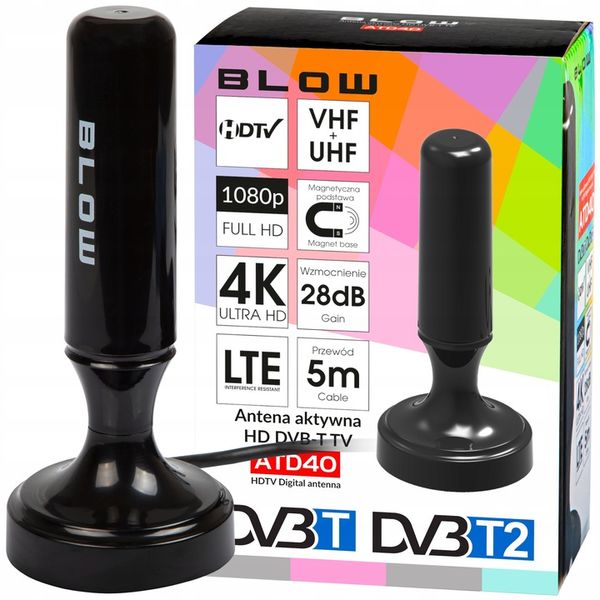 TUNER DEKODER DVB-T2 TV H.265 HEVC FULL HD USB HDMI ANTENA DVB-T AKTYWNA zdjęcie 2