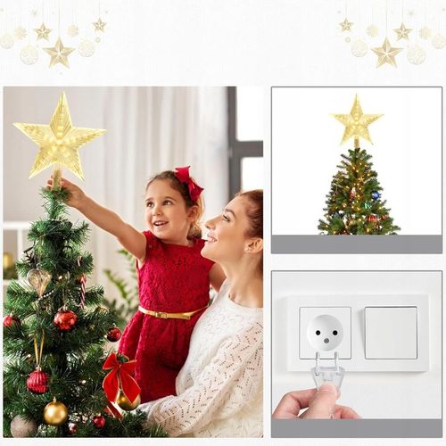 2SZT CZUBEK CHOINKOWY NA BOŻE NARODZENIE CZUBEK NA CHOINKĘ Z 31 DIODAMI LED na Arena.pl