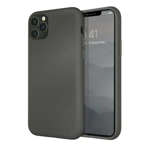 Etui Uniq Lino Hue na iPhone 11 Pro Max - szare na Arena.pl