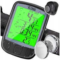 LICZNIK ROWEROWY LCD WODOODPORNY PRĘDKOŚCIOMIERZ DO ROWERU LED 25 FUNKCJI