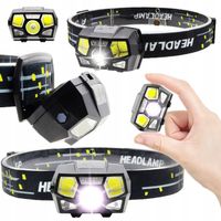 LATARKA CZOŁOWA LAMPA CZOŁÓWKA NA GŁOWĘ LED MOCNA REGULOWANA