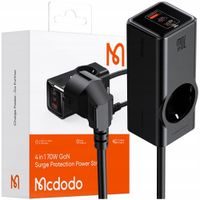 MCDODO Ładowarka sieciowa GAN Typ C z 4x USB-C, 70W, czarna