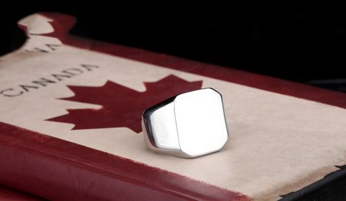 POLEROWANY STALOWY SYGNET STAL 316L JAKOŚĆ R.15 na Arena.pl