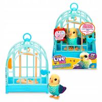 COBI Little Live Pets Mój Prawdziwy Ptaszek z klatką Błękitny Indie