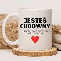 CHAMSKI KUBEK BEZ CENZURY | ŚMIESZNY PREZENT | DO PRACY BIURA DOMU | 330 ml