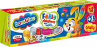farby plakatowe 12 kolorów + 1 gratis 20 ml bambino