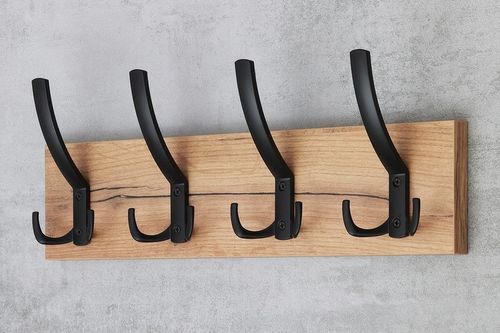 KLASYCZNY ŚCIENNY WIESZAK NA UBRANIA WIESZAK DO PRZEDPOKOJU Z 4 na Arena.pl