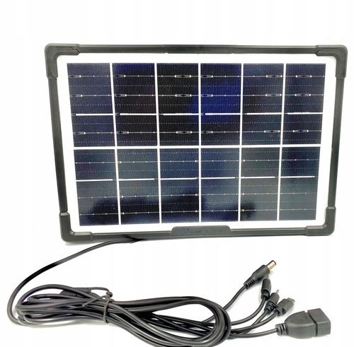 ŁADOWARKA SOLARNA PANEL SŁONECZNY 8W USB-B USB na Arena.pl