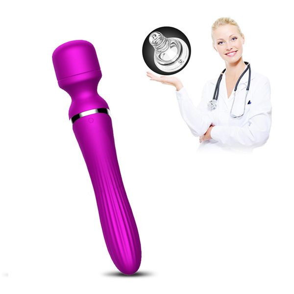 Stymulator-Silicone Dual Massager Usb 7+7 Function Purple zdjęcie 8
