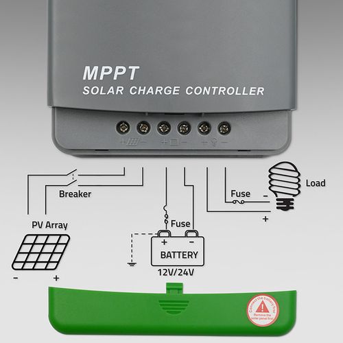 Qoltec regulator MPPT 10A 12/24V LCD USB na Arena.pl