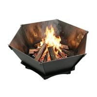 PALENISKO OGRODOWE SOLIDNE STALOWE CZARNE 75 CM