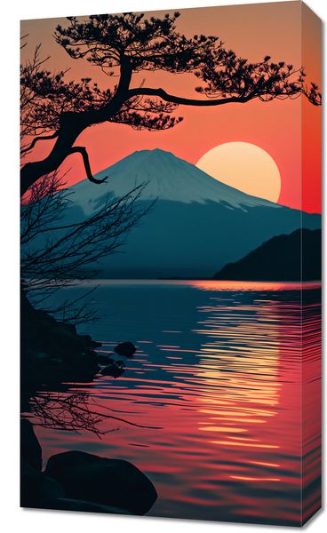 Obraz 40x70cm Góra Wieczorem zdjęcie 1