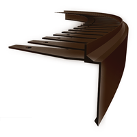 Profil okapowy balkonowy, tarasowy FLEXI 2,5m Brąz RAL 8028