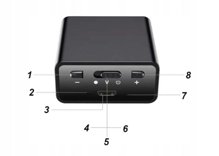 DYKTAFON SZPIEGOWSKI MINI CYFROWY PODSŁUCH MAŁY PENDRIVE 32GB SŁUCHAWKI zdjęcie 15