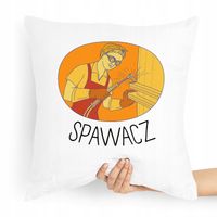 Poduszka Najlepszy Prezent Dla Super Spawacza Z Nadrukiem Ze Zdjęciem