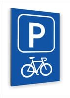 Tabliczka znak informacyjny nadruk uv dibond 40x30 PARKING dla rowerów