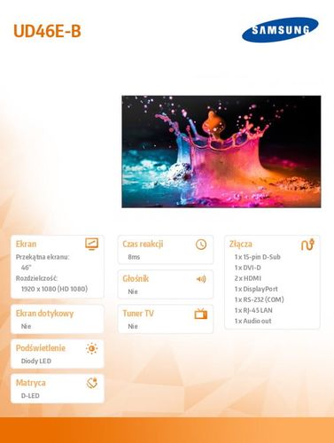 Samsung 46' UD46E-B na Arena.pl