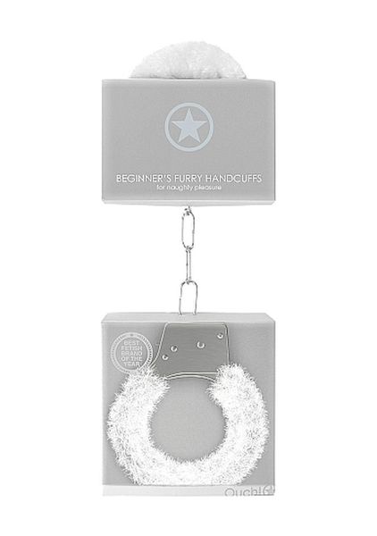 Beginner""S Handcuffs Furry - White zdjęcie 2