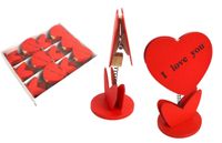 klamerka do zdjęcia na sprężynce SERCE 11 x 6 cm SN55808