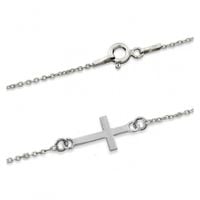 SREBRNA BRANSOLETKA CELEBRYTKA KRZYŻYK PRÓBA SREBRA 925