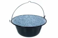 Kociołek emaliowany wiszący 13l do zawieszenia grilla ogniska