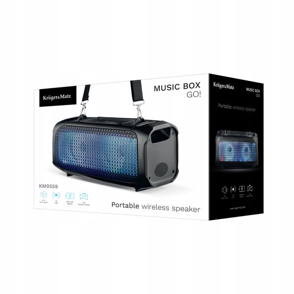 Głośnik Bluetooth 5.0 TWS Music Box GO! USB SD AUX zdjęcie 8