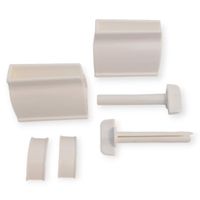 Plastikowy wyciskacz kosmetyków w tubce 2 szt biał