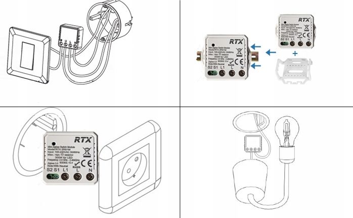 RTX Moduł MINI Przekaźnik Sterownik 16A TUYA ZigBee zdjęcie 6