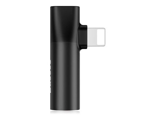Adapter Baseus Audio mini jack lightning kątowy L43 Czarny na Arena.pl