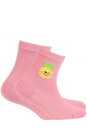 SKARPETKI WZOROWANE 2-6 LAT 24-26 wzór - dziewczynka na Arena.pl