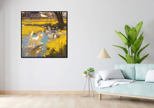 Plakat 100x100cm Słońce na Wsi na Arena.pl