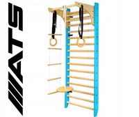 Drabinka gimnastyczna do ćwiczeń regulowany drążek zestaw akcesoriów